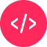 icone - código fechado - Rosa