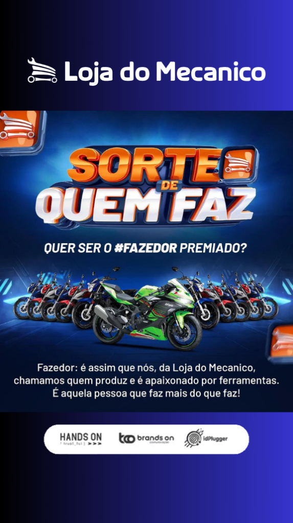 Loja Do Mecânico - Promoção Sorte de Quem FAz - Case